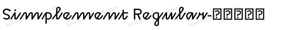 Simplement Regular字体转换